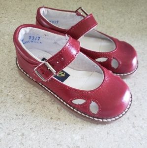 Leather little girls shoes